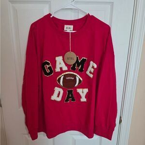 BiBi Vibrant Red Game Day Top NWTS